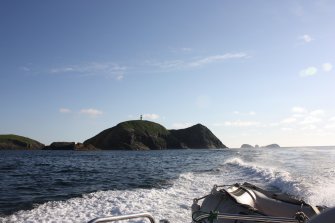 General view of the Flannan Isles, looking W.