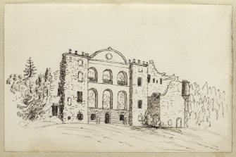 Sketch of ruin of Craighall House