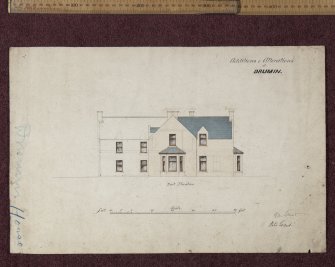 Copy of plan of additions to alterations at Drumin