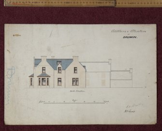 Copy of plan of additions to alterations at Drumin