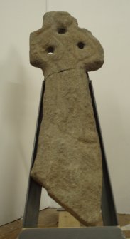 North Rona, 3 holed cross in Ness museum. 2005. Stuart Murray cross no. 28