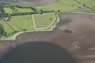 Oblique aerial view of the fish traps at Ardmore and Brecknish, looking NNE.