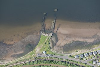 Oblique aerial view of the pier at Craigendoran, looking WSW.