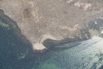 Oblique aerial view of Brigurd Point Harbour at Hunterston Sands, looking ESE.