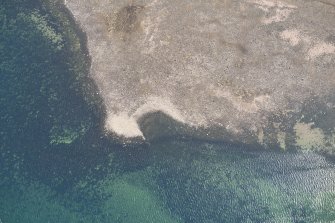 Oblique aerial view of Brigurd Point Harbour at Hunterston Sands, looking ENE.