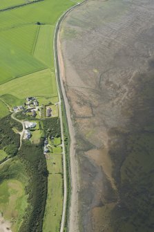 Oblique aerial view of the fish traps, looking SSE.