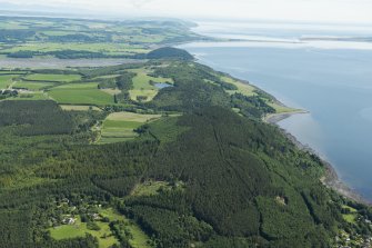 General oblique aerial view along the north bank fo the Beauly Firth towards Ord Hill, looking NE.