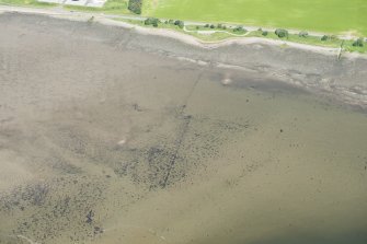 Oblique aerial view of the stake nets, looking NNW.
