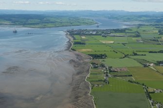 General oblique aerial view of Nigg Bay, looking SW.