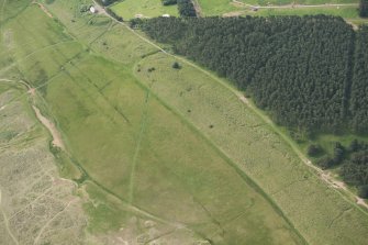 Oblique aerial view of the trenches, looking S.