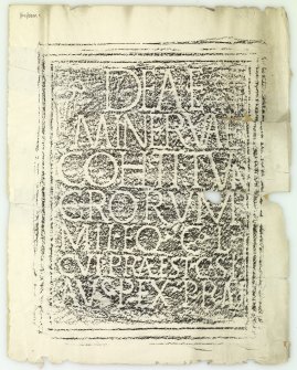 Roman Latin votive inscription from Birrens.