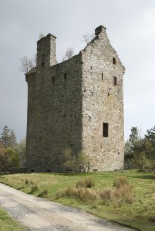 Invermark Castle. View from north west