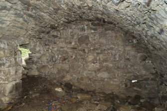 Invermark Castle. Basement, view from north east