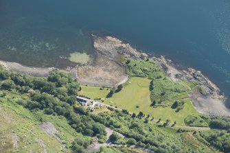 Oblique aerial view of Aird Nan Ron, looking ENE.