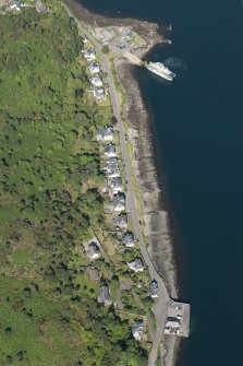 Oblique aerial view of Tarbert, looking WNW.