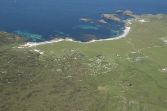 Oblique aerial view of Iona, looking SE.