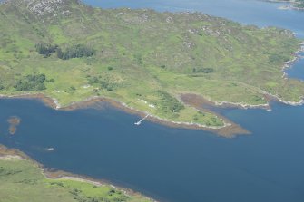 Oblique aerial view of Carna, looking WNW.
