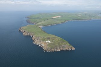 General oblique aerial view of the Mull of Galloway, looking NW.