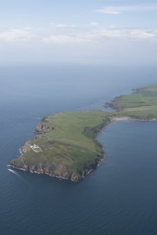 General oblique aerial view of the Mull of Galloway, looking WNW.