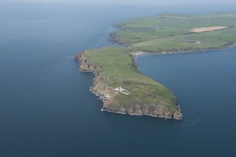 General oblique aerial view of the Mull of Galloway, looking WNW.