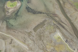 Oblique aerial view of the kelp grids, looking NNE.