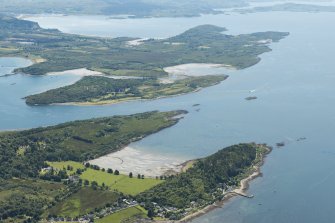 General oblique aerial view of Port Appin, looking S.