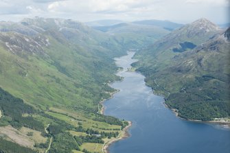 General oblique aerial view of Loch Leven, looking ENE.