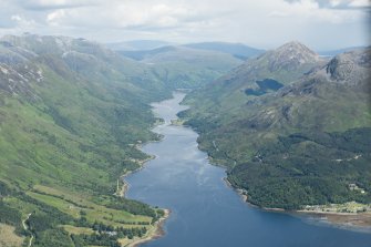 General oblique aerial view of Loch Leven, looking ENE.