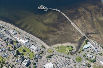 Oblique aerial view of Fort William, looking W.