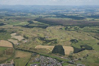 General oblique aerial view of Gleneagles golf courses, looking NNW.