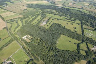 Oblique aerial view of Hazelhead Golf Course Three, looking NW.