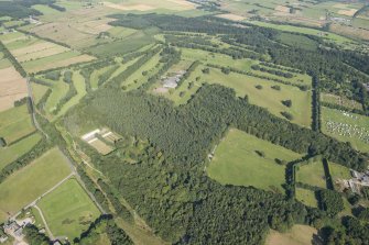 Oblique aerial view of Hazelhead Golf Course Three, looking NW.