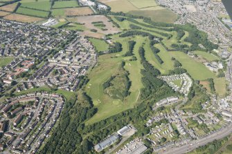 Oblique aerial view of Auchmill Golf Course, looking W.