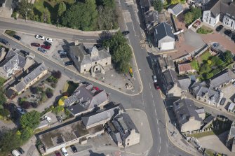 Oblique aerial view of Kintore Town House, looking WNW.