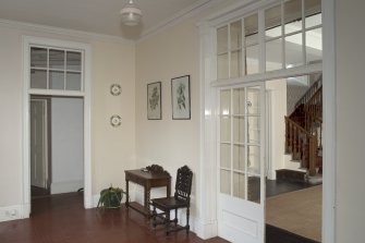 Ground floor, entrance hall, view from west