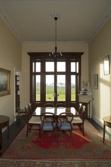 Ground floor, dining room, view from north east