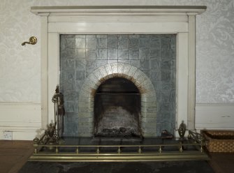 Ground floor, drawing room, detail of fireplace
