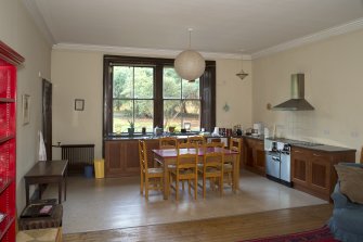 Ground floor, living room / kitchen, view from north