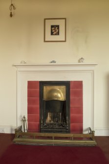 1st floor, west bedroom, detail of fireplace