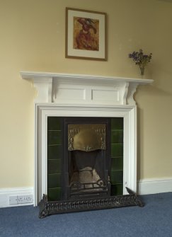 1st floor, south east bedroom, detail of fireplace