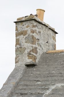 Detail of chimney and notch at base at north end of north west range