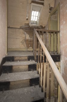 South east range, 1st floor, staircase and landing, view from north west