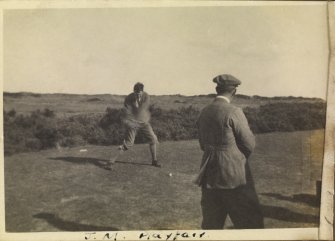 View of J M Playfair in the final of the Calcutta Cup competition in St Andrews.