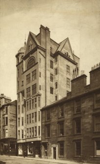 View of front elevation of the Lion Chambers, Glasgow.