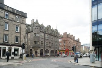 General view of Edinburgh Industrial Brigade Home, 89-95 Fountainbridge, Edinburgh, taken from the north-east.