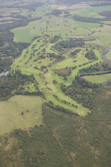Oblique aerial view of Buchanan Castle Golf Course, looking ESE.