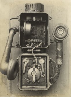 German battleship SMS Baden. Turret Telephone.