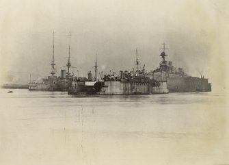 British ships HMS Mars, HMS Fearless and HMS King George V
