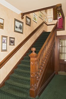 Ground floor. Staircase from north west.