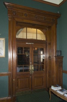 Ground floor. Dining room. Door in south west corner.